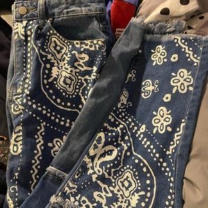 SHEIN bandanna jeans